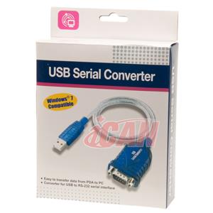 iCAN Adaptateur USB 2.0 vers DB9 Serial mâle