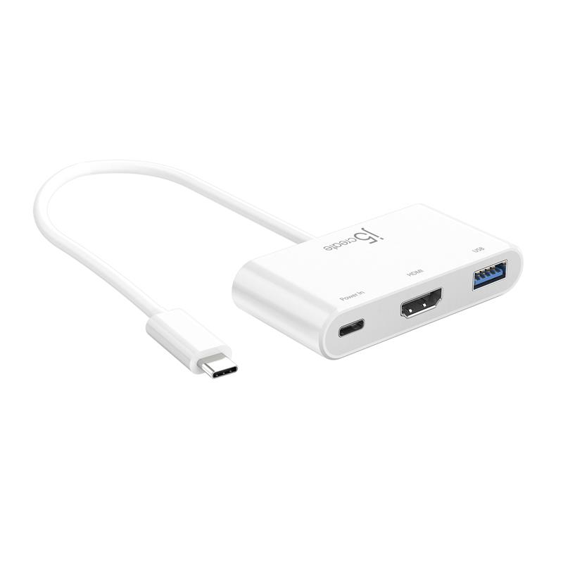 j5create 3-in-1 Type-C to HDMI and USB 3.0 Hub with Power Delivery(Open Box)