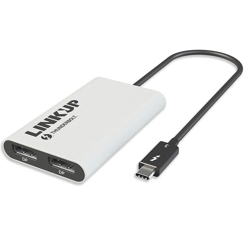 Adaptateur double DisplayPort 4K certifié Thunderbolt 3 LINKUP