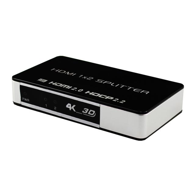 iCAN HDMI 2.0 1x2 Splitter, 4K@60Hz, Support Full HD 4K, 3D, HDCP 2.2(Open Box)