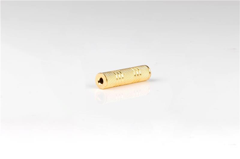 iCAN Premium 3.5mm Stereo Jack F/F Adapter, Gold plated