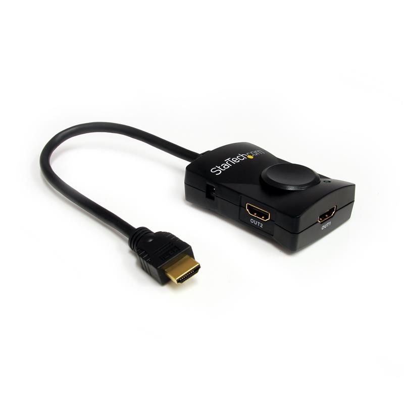 STARTECH 2-Port HDMI Video Splitter with Audio