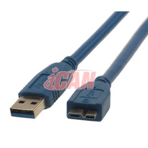 Câble iCAN USB 3.0 Type-A Mâle vers Micro B Mâle, 3 pieds