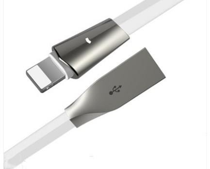 iCAN Lightning Cable, Zinc Alloy, LED Indicator, 1m, White