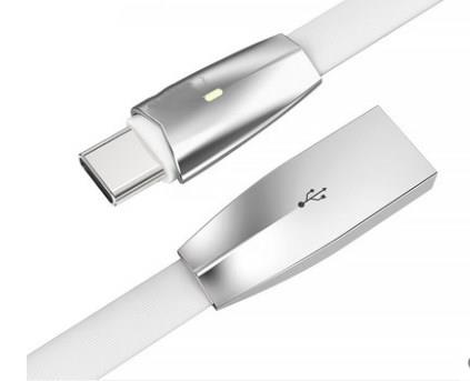 Câble iCAN Type C, alliage de zinc, indicateur LED, 1 m, blanc