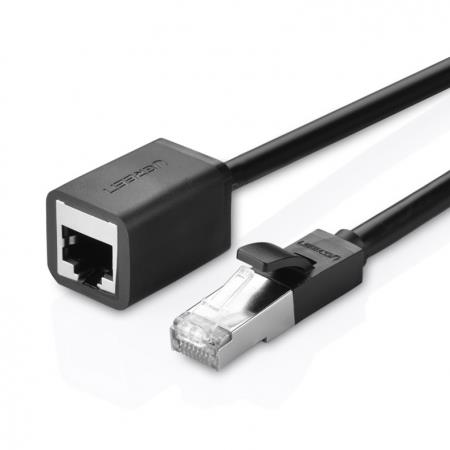 UGREEN NW112 Cat 6 FTP Ethernet RJ45 Extension M/F Patch Cords, 1M Blk