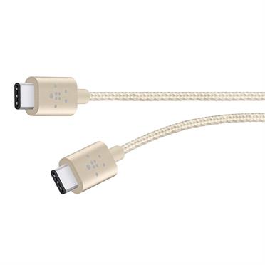 BELKIN MIXIT↑ Metallic USB-C™ to USB-C Charge Cable – 6 ft. (Silver)