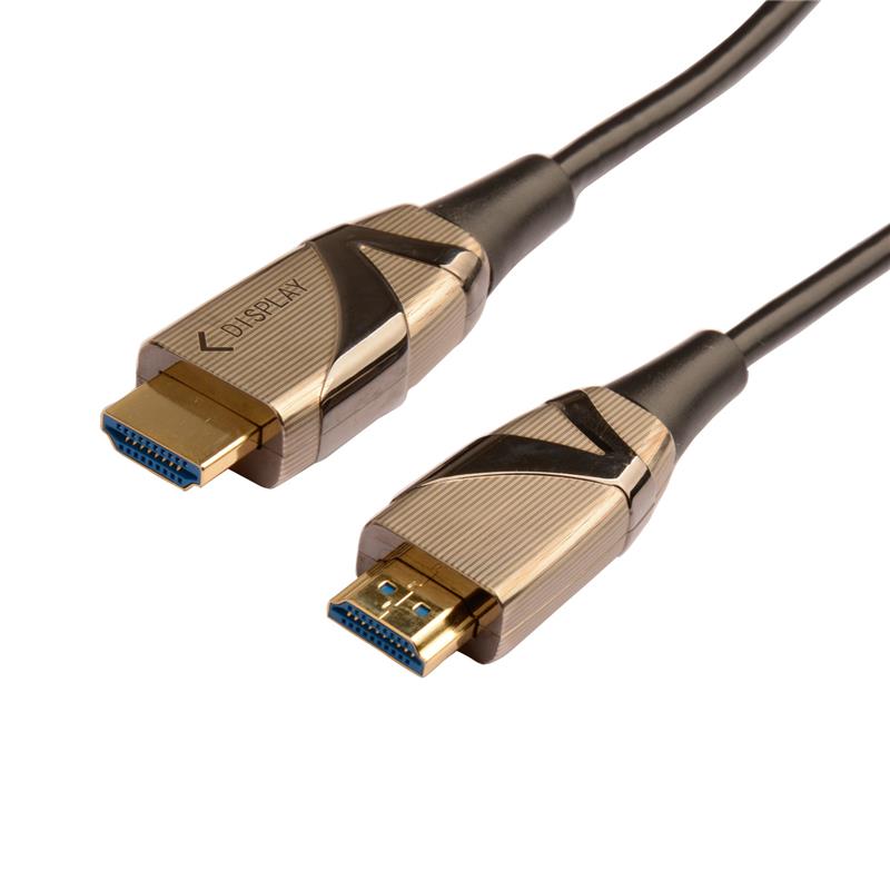 Câble AOC à fibre optique HDMI 2.0 iCAN, 4K à 60 Hz, 18 Gbit/s, 100 pi, noir