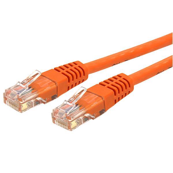 âble de raccordement Startech SNAGLESS CAT6 - Orange 25 pi (N6PATCH25OR) sans accrochage