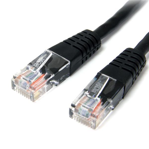 Câble de raccordement UTP Cat5e Startech moulé noir - 25 pi (M45PATCH25BK)