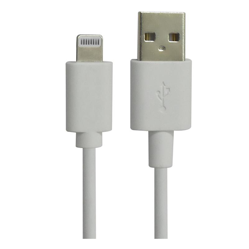 iCAN USB-A 2.0 to Lightning Cable, MFi Certified, M/M, 3ft, White(Open Box)