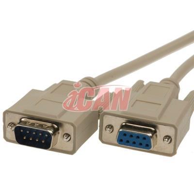 iCAN (RS232-9MF-010) - Câble série en liaison directe externe (RS232) - DB9 - Mâle / Femelle - Connecteurs moulés - 10 pi