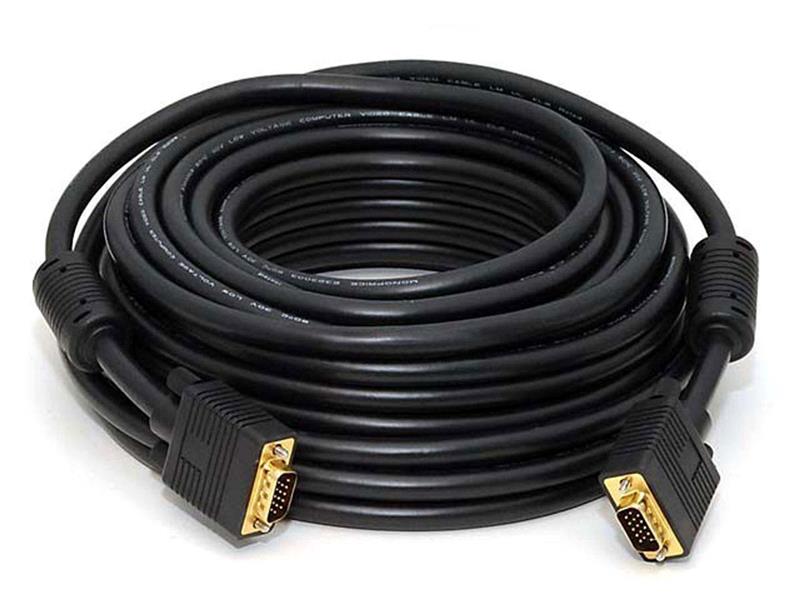 Câble Monoprice 50 pieds Super VGA M / M CL2 (avec installation dans le mur) avec ferrites (plaqué or)