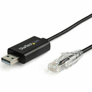 StarTech.com 6 pi / 1.8 m Câble de console USB Cisco - Câble de retournement USB vers RJ45 - Taux de transfert jusqu'à 460Kb...