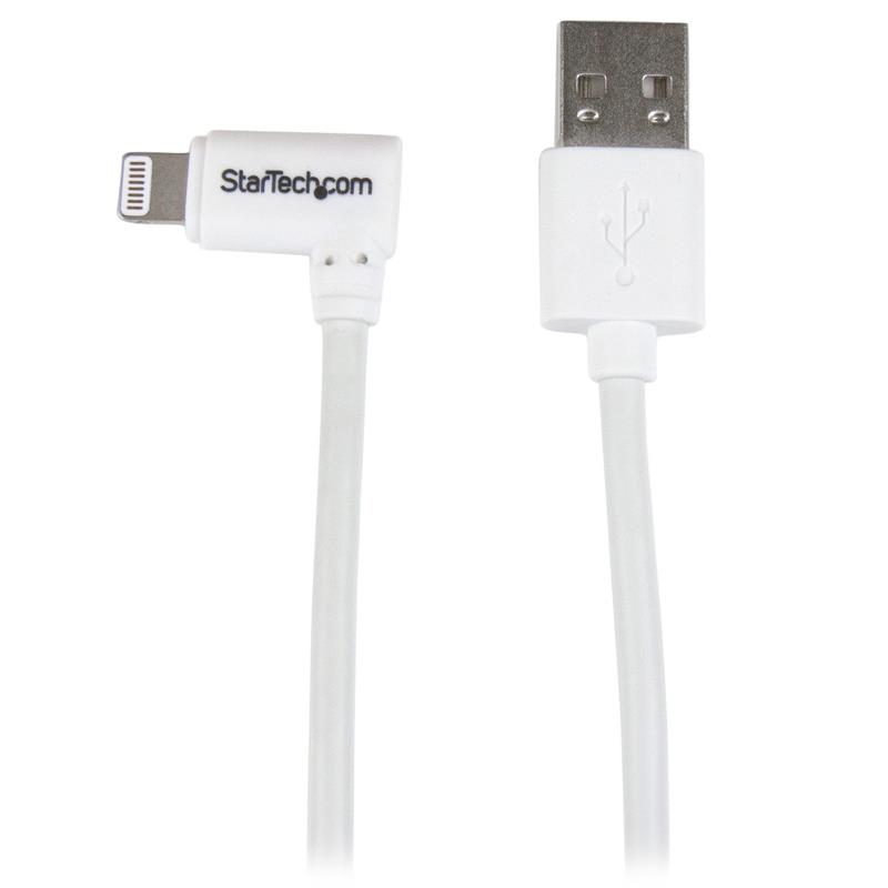 STARTECH Câble Lightning vers USB coudé de 3 pieds - blanc