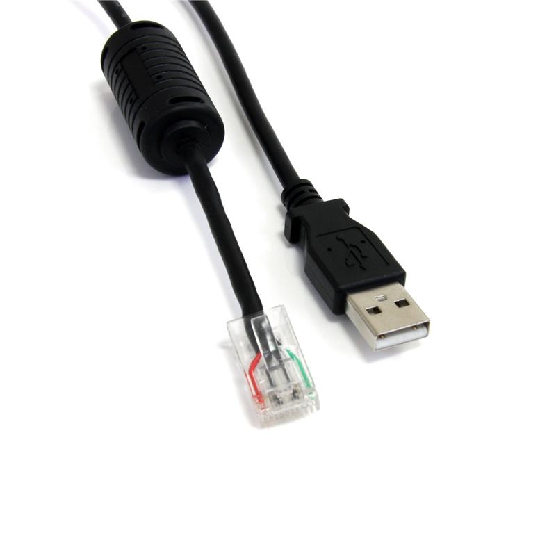 STARTECH Smart UPS Remplacement Type A (M) USB - RJ-45 (M) Noir. 6 pieds