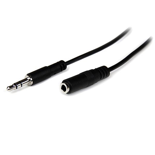 StarTech 1m Slim 3.5mm Stereo Extension Audio Cable - M/F | MU1MMFS