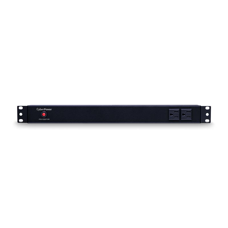 CyberPower PDU15B2F10R PDU montable en rack 1U avec 12 prises de courant (PDU15B2F10R) - 12x NEMA 5-15R 15A montage vertical