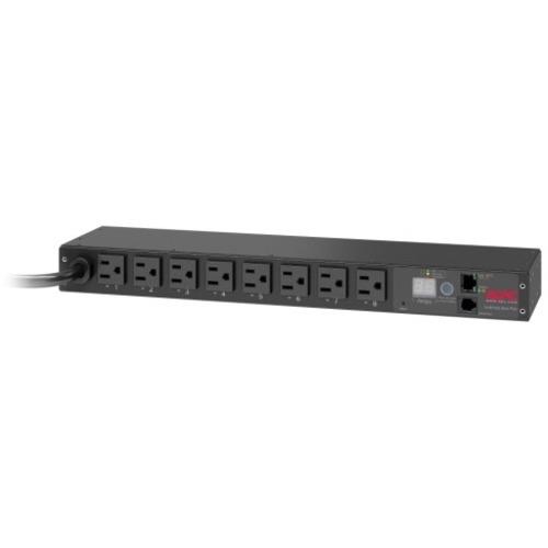 APC 8-Prise 1U PDU Montage en Rack - Commuté 15A 100/120V NEMA 5-15P - 8 x NEMA 5-15R (AP7900B)