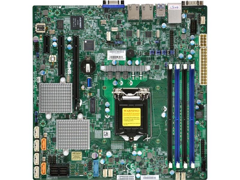 Carte mère de serveur Supermicro X11SSL-CF LGA1151 - micro-ATX, emballage de détail (X11SSL-CF-O) - pour processeur Intel Xe...
