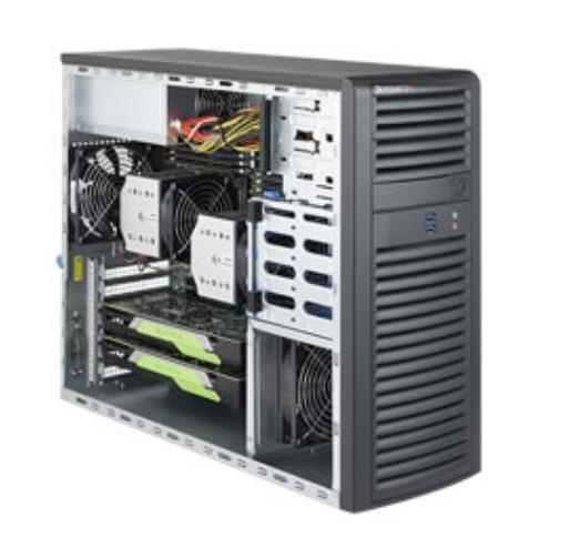 Supermicro SYS-7039A-I Dual-Socket Tower Server Barebone - for LGA3647 Xeon Scalable CPU (SYS-7039A-I) - Includes: CSE-732D3-12