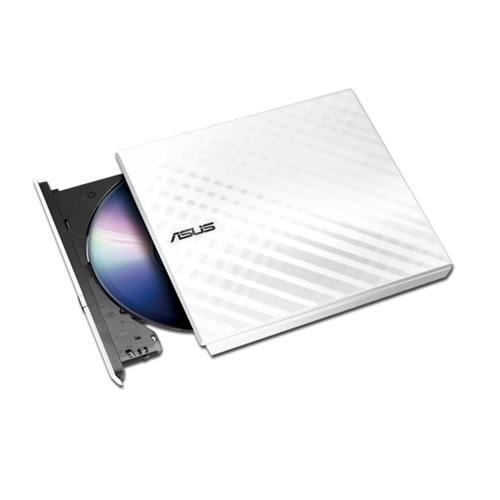 ASUS Slim External 8x DVD Writer, USB2.0, White (SDRW-08D2S-U)(Open Box)