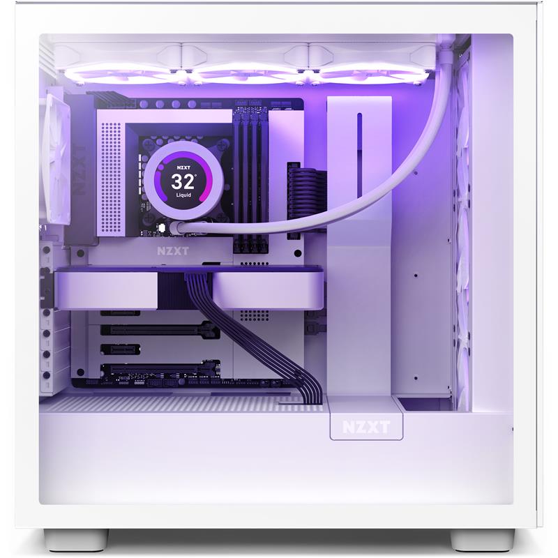 Nzxt H7 Flow Mid-Tower ATX Case - White - Canada Computers