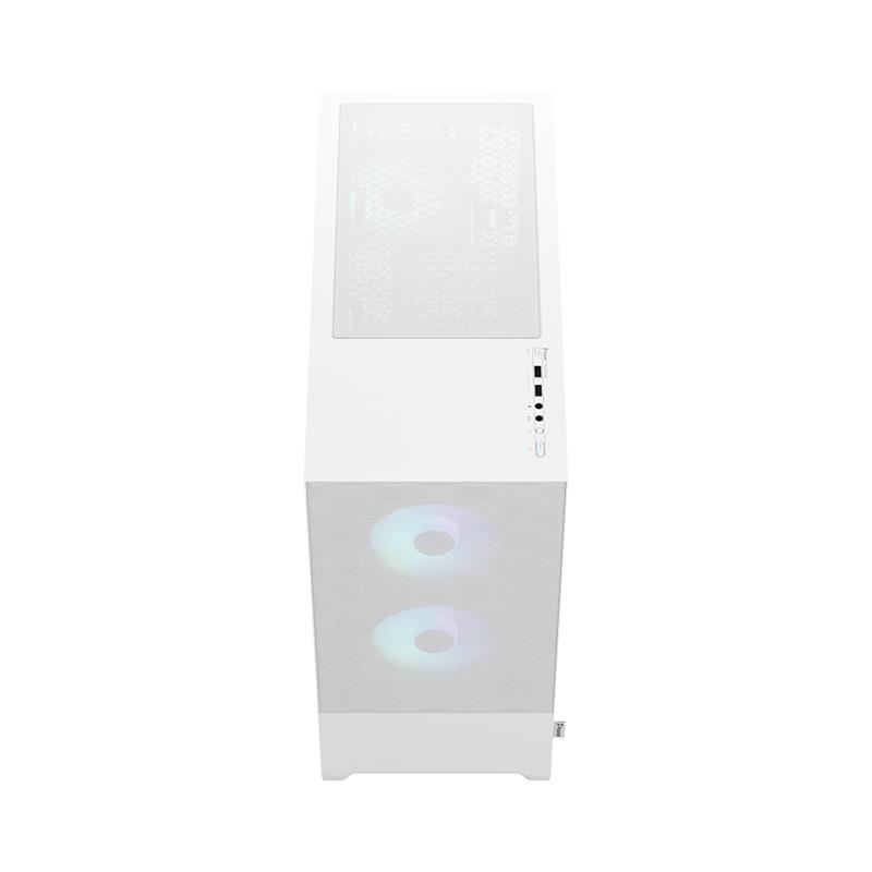 FRACTAL DESIGN Pop Air RGB White TG ATX High-Airflow Clear