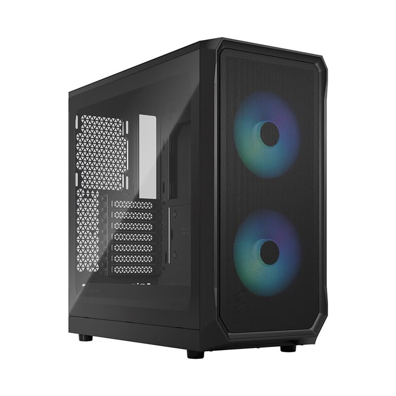 FRACTAL DESIGN Focus 2 RGB Black ATX mATX Mini ITX Clear Tinted Tempe