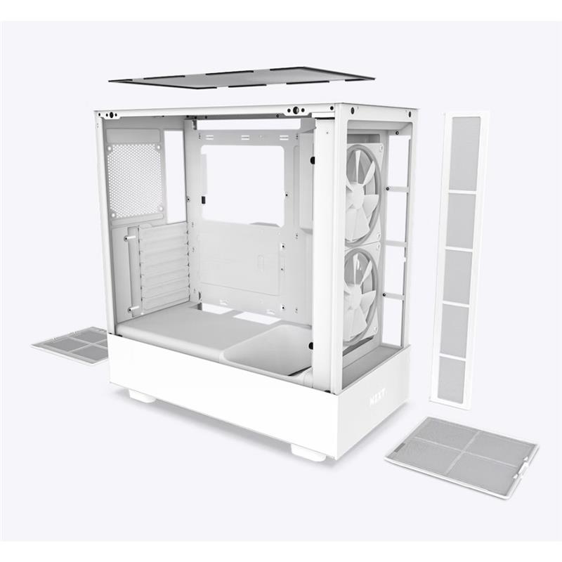 Nzxt H5 Elite Compact Mid-tower ATX case (White/Black) - Canada