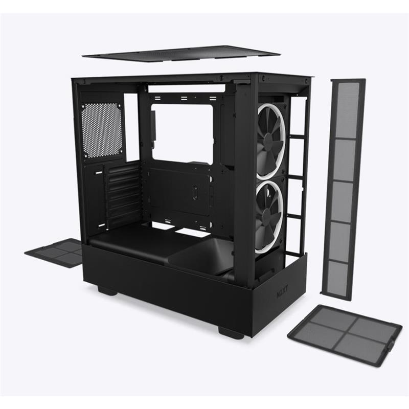NZXT CC-H51EB-01 Left and Front Mid Tower Black - Canada Computers