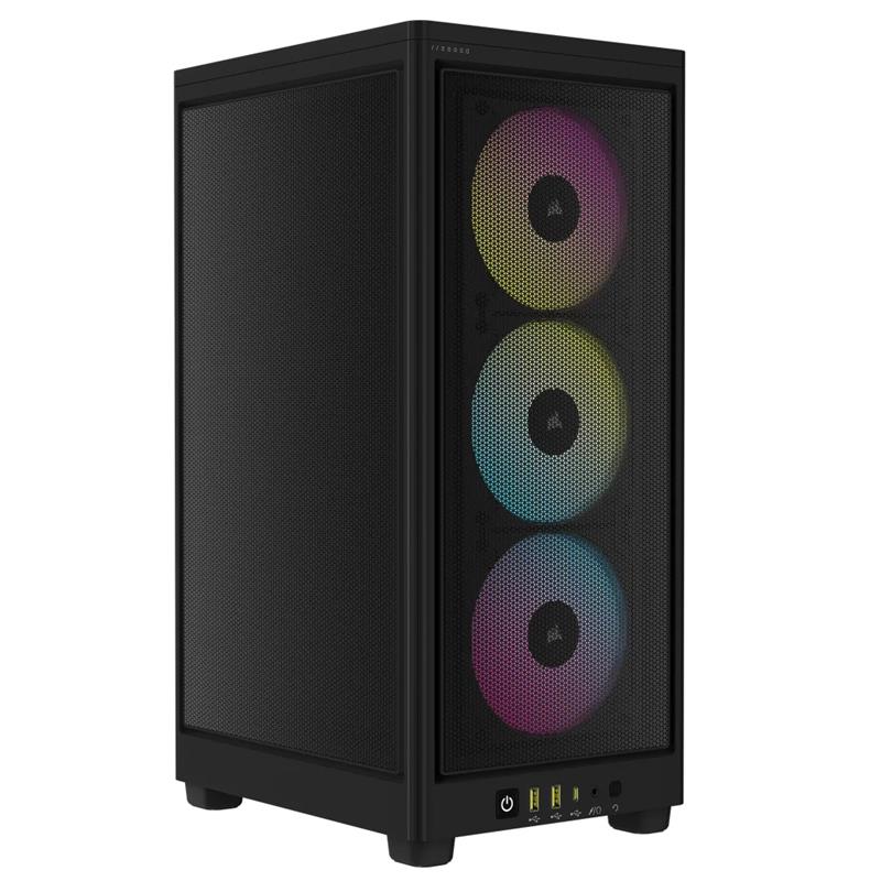 CORSAIR iCUE 2000D RGB Airflow Mini-ITX Case, Black