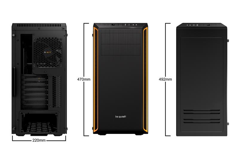 be quiet! PURE BASE 600 Window orange - Canada Computers & Electronics