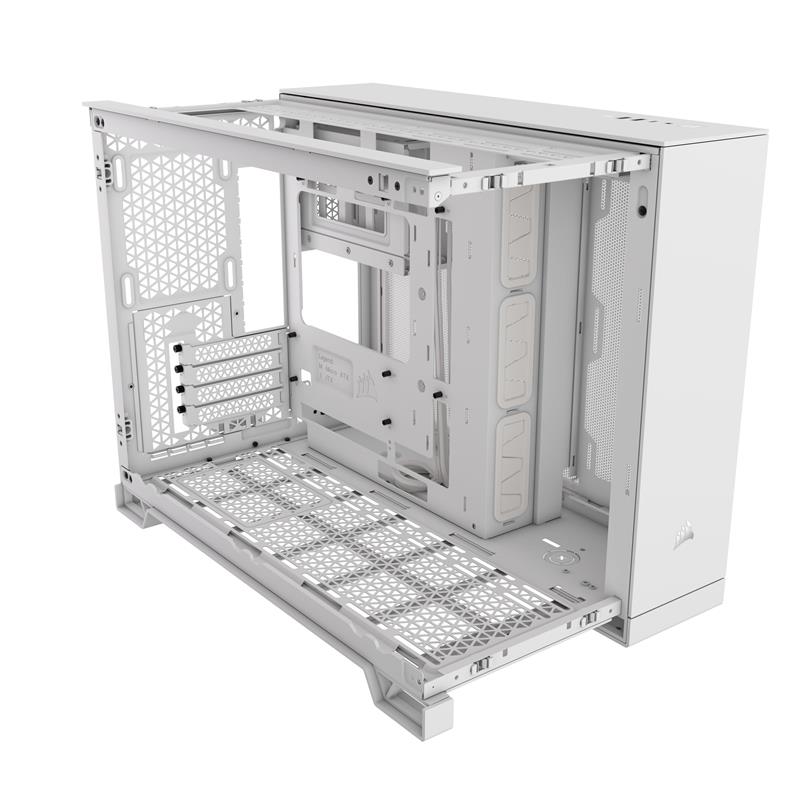 CORSAIR 2500X Micro ATX Dual Chamber PC Case, White - Canada