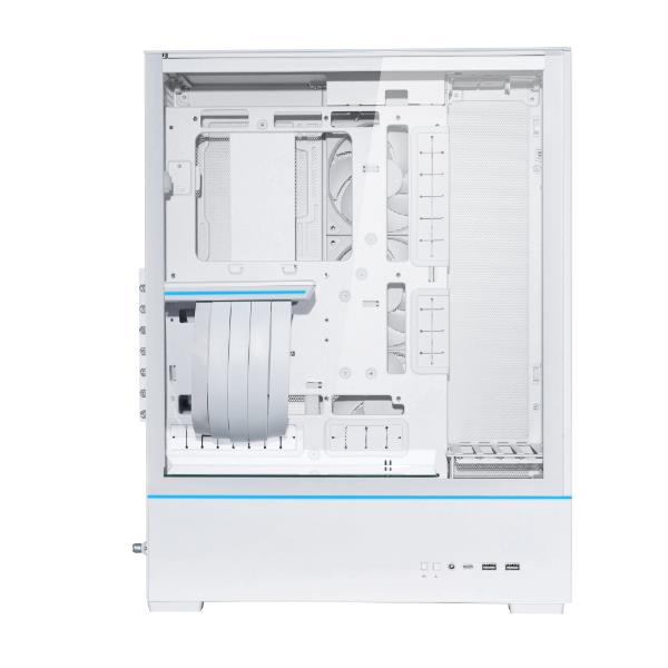 LIAN LI SUP-01 Small Tower ATX Case, White, 3x Pre-installed PWM