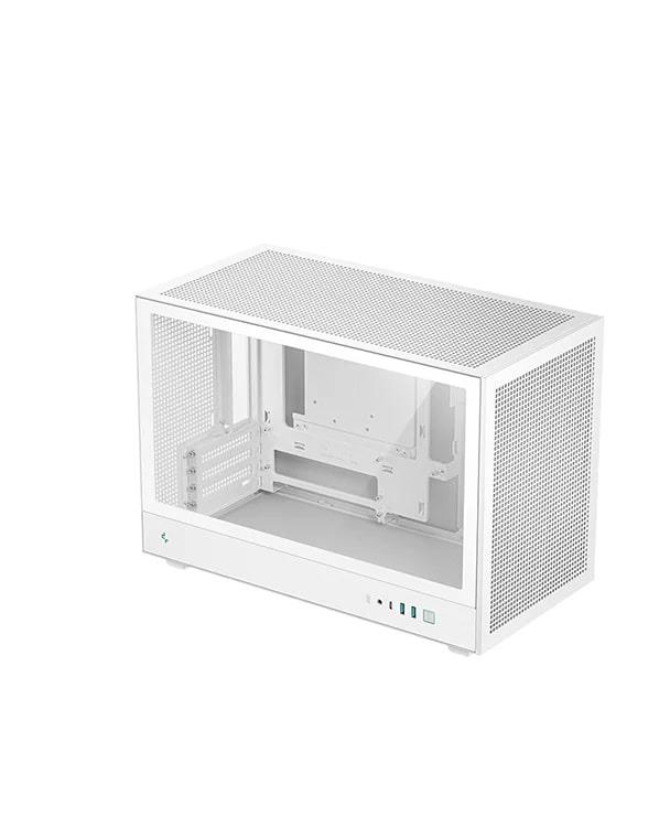 DeepCool CH260 WH Micro-ATX Mini Tower PC Case, White