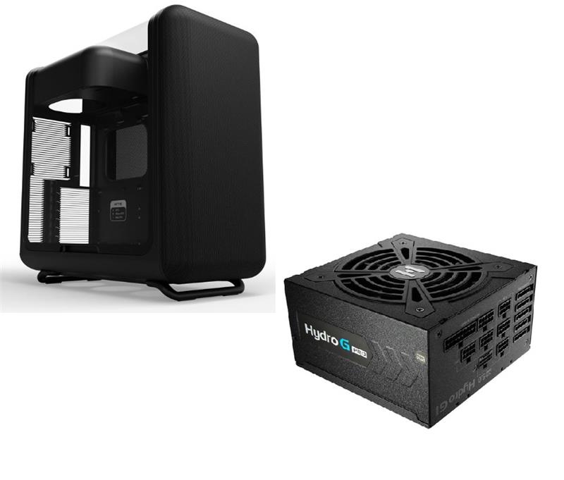 HYTE X50 Window Pitch Black Case + FSP Hydro G Pro 1000W PSU