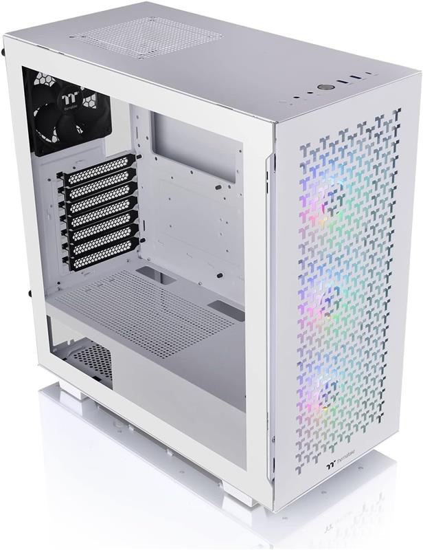Boîtier de tour moyenne THERMALTAKE V350 TG ARGB Air avec RVB, Neige Blanche