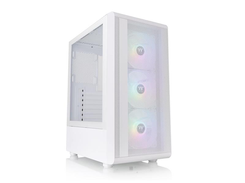 THERMALTAKE S200 TG ARGB Mid Tower Computer Case, Snow