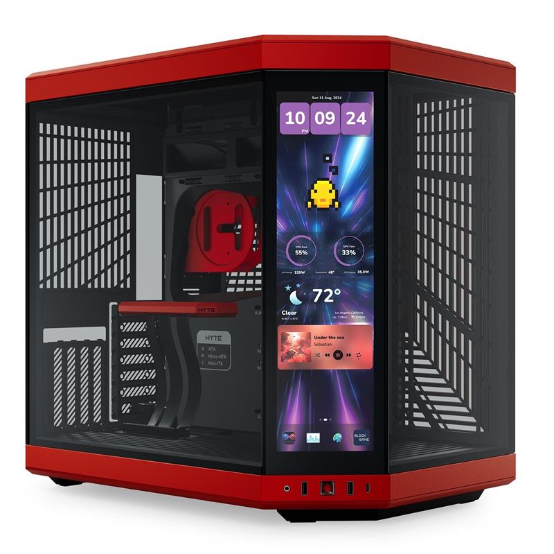 HYTE Y70 Touch Infinite Case, Black Cherry(Open Box)
