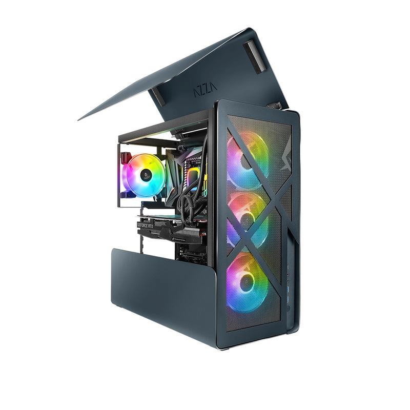 AZZA CAST Black 808M-B Unlimited Tower, ATX Gaming Computer Case,