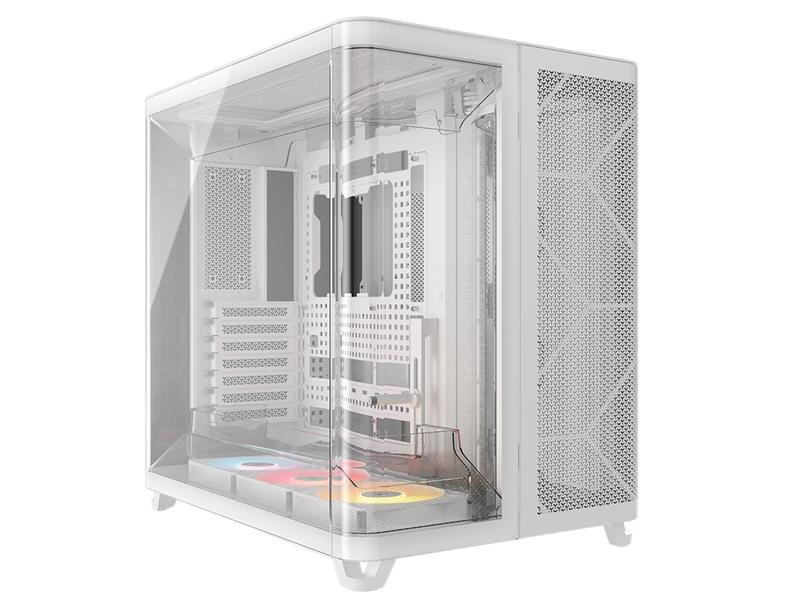 CORSAIR AIR 5400 RS-R ARGB Mid-Tower PC Case, White
