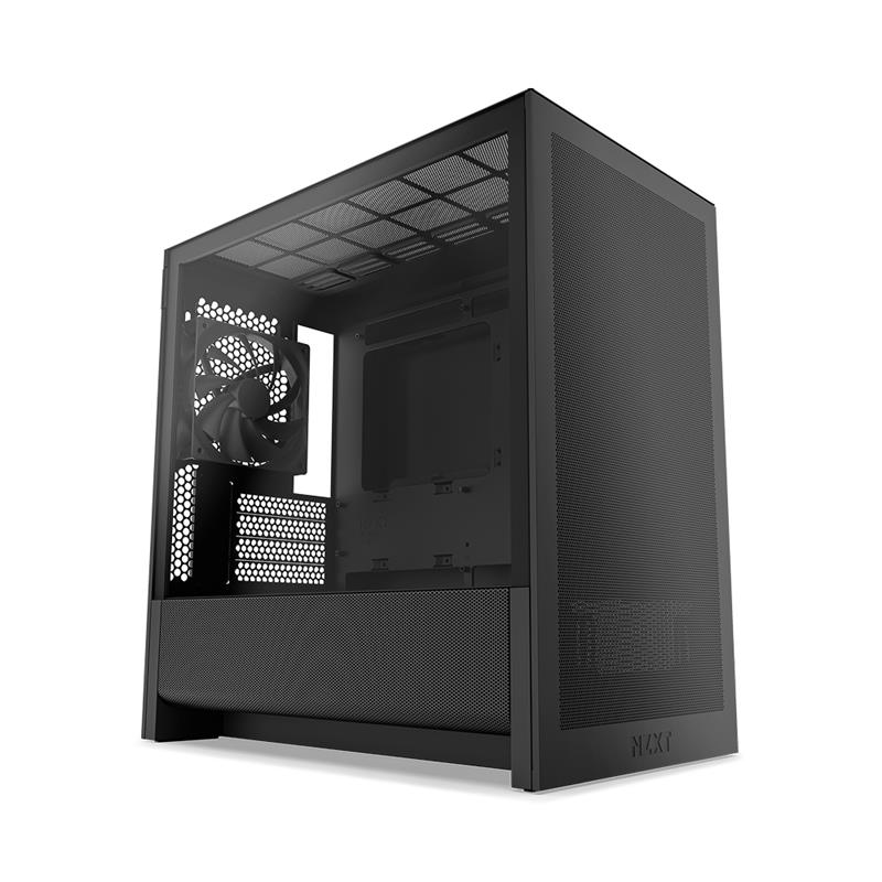 NZXT H3 Flow (2025) micro-ATX Case - All Black