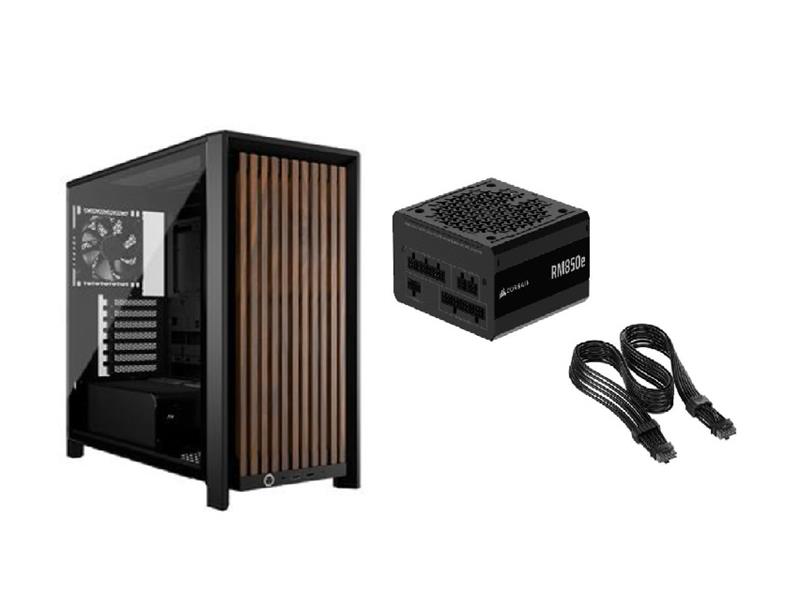 CORSAIR FRAME 4000D WOOD RS + RM850e PSU + FREE ThermalProtect Cable