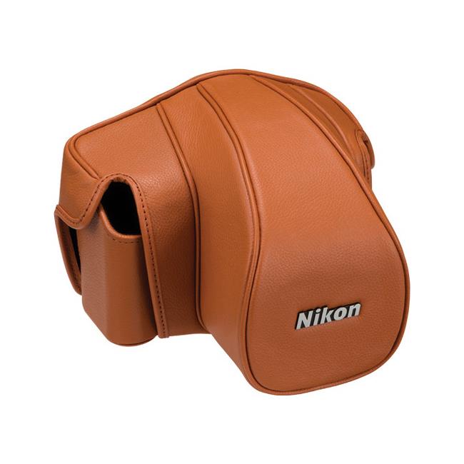 nsemble de housse en cuir Nikon CF-DC6S (brun) - Pour Nikon D