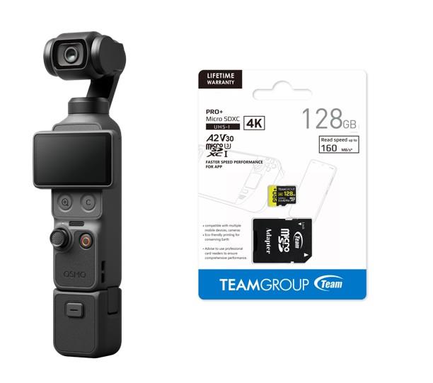 DJI Osmo Pocket 4 StandardCombo + TEAMGROUP PRO+ 128GB microSDXC