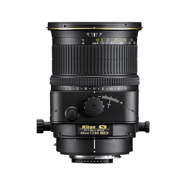 bjectif Nikon PC-E FX NIKKOR 45mm f/2.8D ED | Contrôle ultra-grand angle de la perspective | Commandes d^inclinaison, de déc...