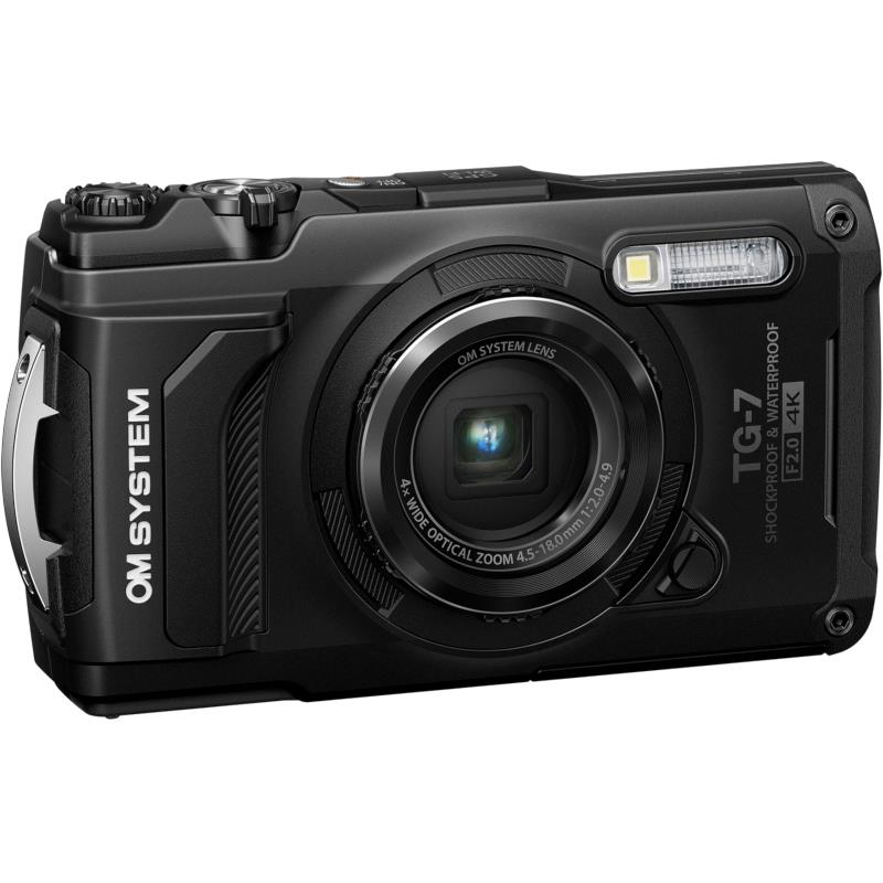 OM SYSTEM Tough TG-7 Caméra étanche compacte et robuste (Noir) | 4K30