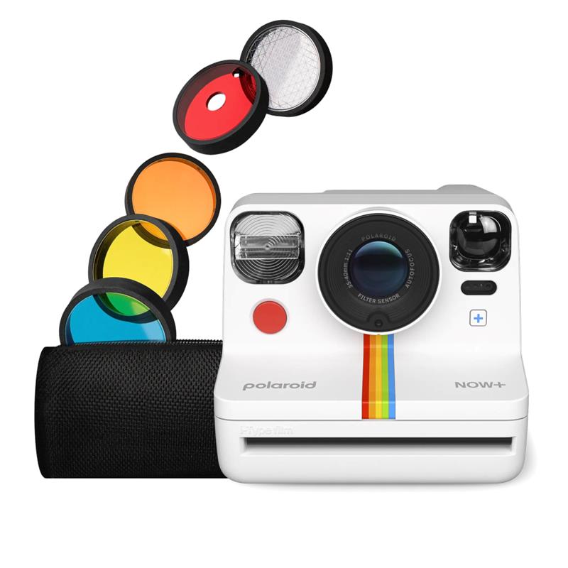 Polaroid Now+ Appareil photo instantané i-Type Gen 2 (Blanc) + 5 filtr