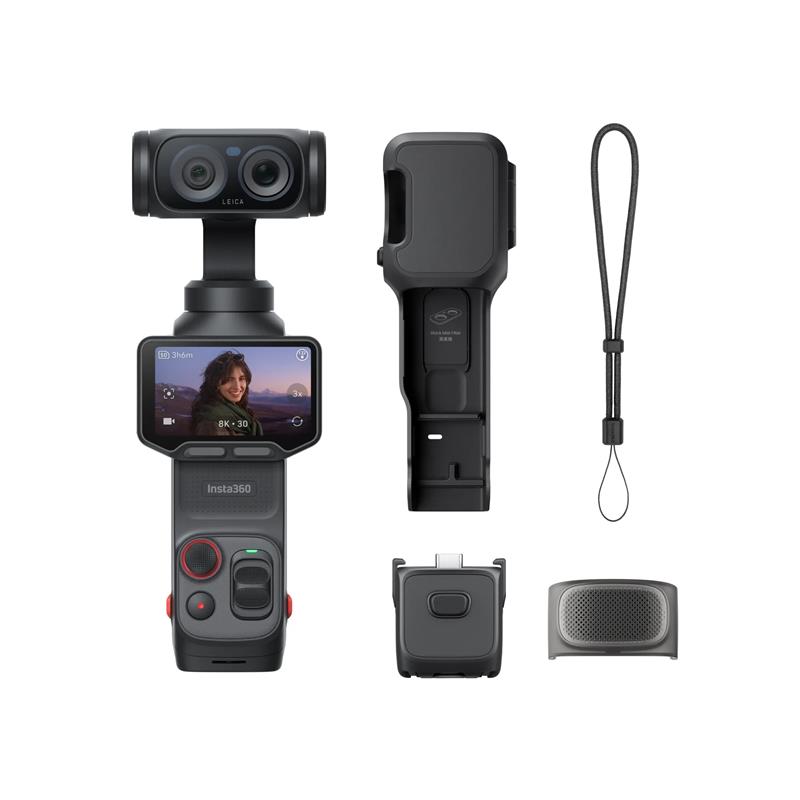 Insta360 Luna Ultra 8K Caméra d'action, pack standard, noir cosmique